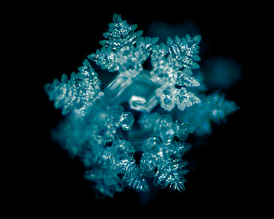 Crystal image of water vitalized with FOSTAC®