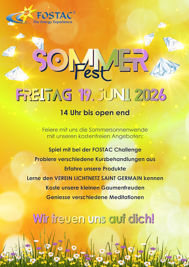 FOSTAC Sommerfest am 19. Juni 2026 ab 14 Uhr